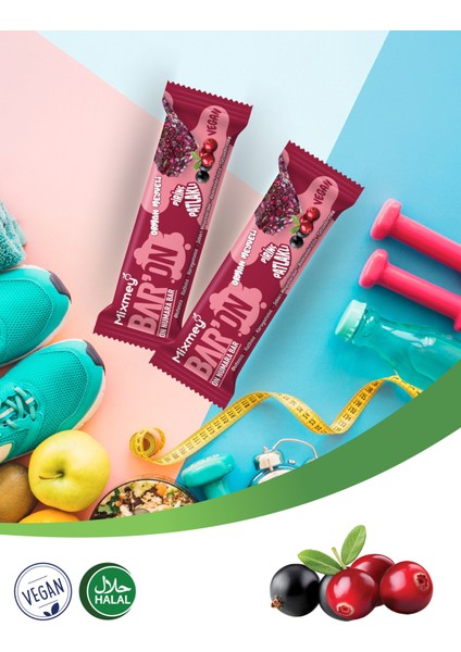 Baron Orman Meyveli Pirinç Patlaklı Bar | Sağlıklı Atıştırmalık – Vegan, Glutensiz (25GR x 24 Adet) indirimleri