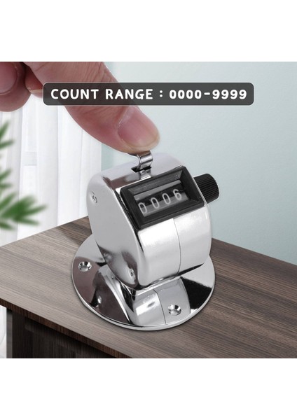 Yuvarlak Tabanlı 4 Haneli Manuel El Sayımı Mekanik Avuç Içi Tıklama Sayacı (Yurt Dışından) modelleri