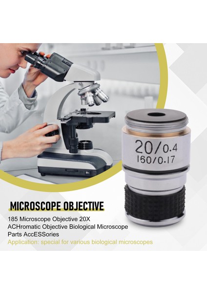 185 Mikroskop Objektifi 20X Achromatic Objektif Parçaları Aksesuarları (Yurt Dışından) fırsatları