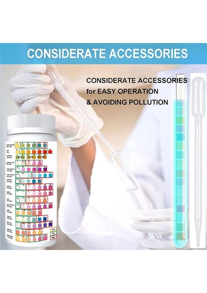 Içme Suyu Için 16'sı 1 Arada Su Test Kitleri (100 Adet Test Şeridi) (Yurt Dışından) fiyatları