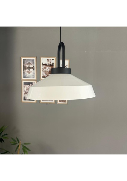 Lema Beyaz Tekli Avize Kilit Kafa Başlık Sarkıt Lamba Restoran Cafe Salon Avizeleri fırsatları