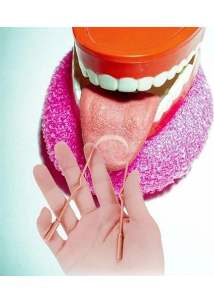 Bakır Oil Pulling Yağ Çekme Dil Plak Temizleme Aleti Dil Fırçası Sıyırıcı Dil Kaşığı fırsatları