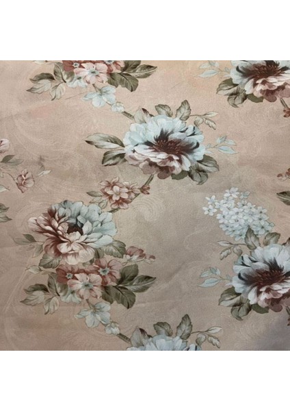 Döşemelik Kumaş-Yıkanabilir Kumaş-Dijital Baskılı-Çiçek Desenli Koltuk Kumaşı