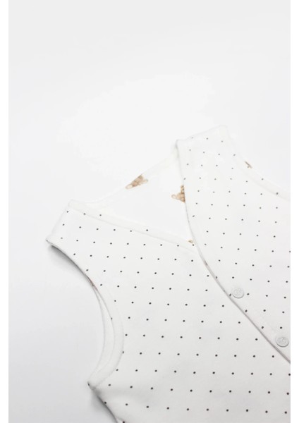 I Am So Bear Çift Taraflı Bebe Yelek 18103 Bej Ekru fiyatları