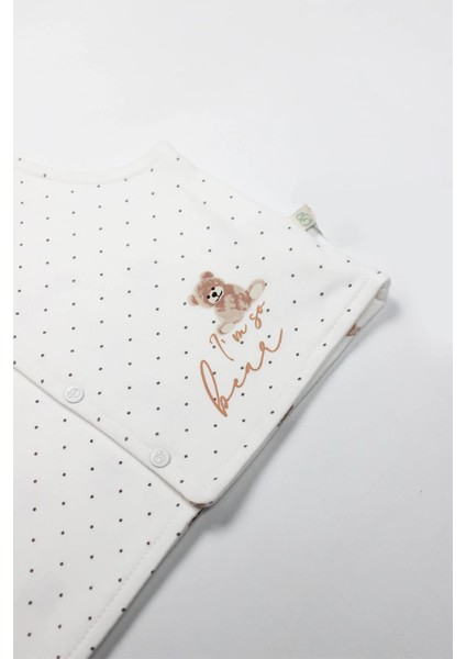 I Am So Bear Çift Taraflı Bebe Yelek 18103 Bej Ekru modelleri