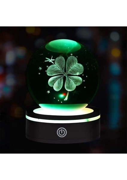 Buğz USB&039LI Dönen Yonca Cam Küre