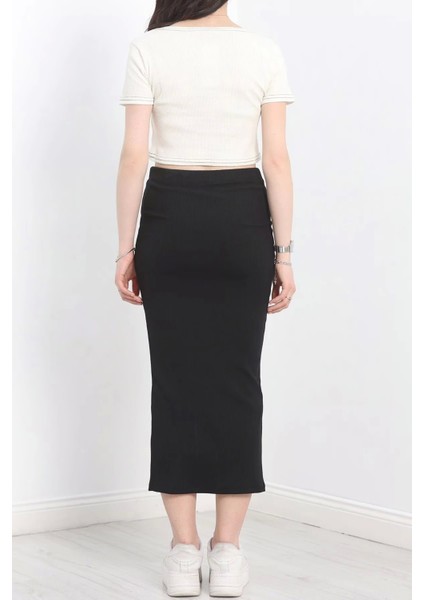 Nakışlı Etekli Takım Siyah Beyaz S3899 fiyatları