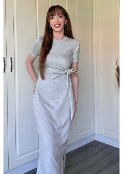 Bağlamalı Midi Modal Elbise modelleri