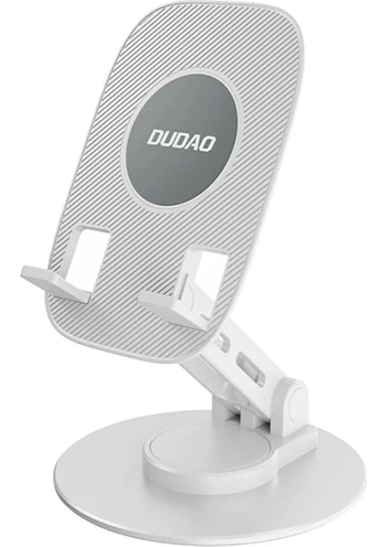 Buğz F17S Masaüstü Telefon Tutucu Döner Tabanı Alüminyum Paslanmaz Çelik Katlanabilir