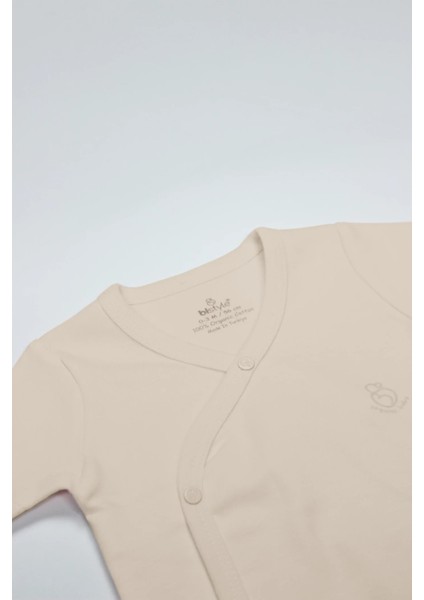 Organik Natural Basic Style Kruvaze Uzun Kol Body BS17102 Bej fiyatları