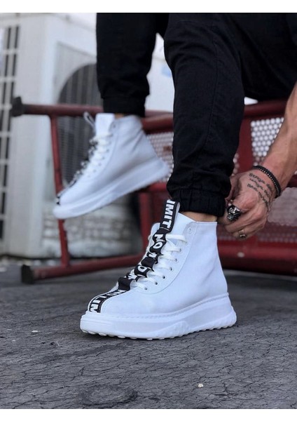 Beyaz Erkek Yarım Bilek Bot