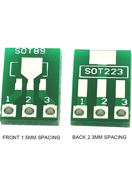 100PCS SOT89 SOT223 Pcb Aktarım Kartı Pin Adaptör Plakası Çift Tarafı 1.5mm 2.3mm Ila 2.54MM Pin Artış Pinboard (Yurt Dışından) indirimleri