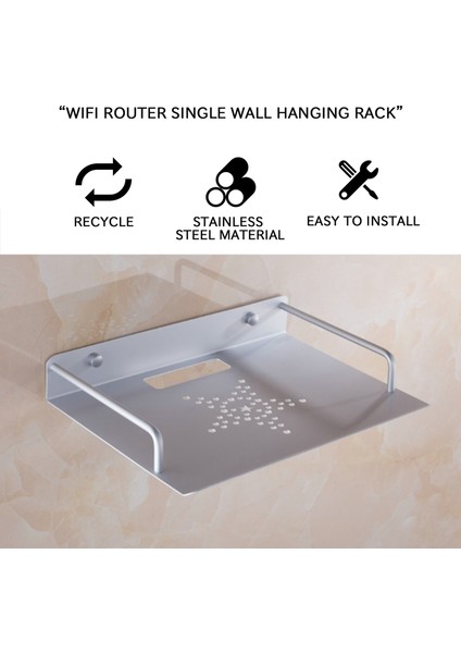 Tv Kutusu Yönlendirici Set Üstü Kutular Mini Pc DVD Oynatıcı Tek Katmanlı Alan Alüminyum Duvar Montaj Depolama Raf Braket Tutucu Standı Rafı (Yurt Dışından) indirimleri