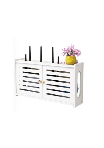 Duvara Monte Kablosuz Yönlendirici Raf Oturma Odası Duvara Monte Wifi Depolama Kutusu Kablo Güç Braketi Depolama Organizatör Tutucu (Yurt Dışından) modelleri