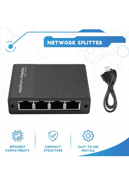 1000MBPS Ethernet Splitter 1 Ila 4 Gigabit RJ45 Lan Internet Ayırt Edici Tv Bilgisayar Yönlendirici Anahtarı Dijital Tv (Yurt Dışından) fırsatları