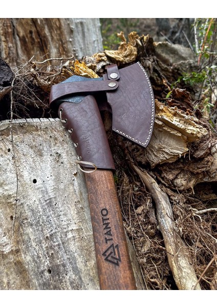 El Yapımı Drasil Kamp Baltası – ST60 Çelik, 70 cm Gürgen Sap | Tanto Bushcraft fiyatları