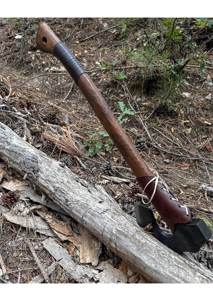 El Yapımı Drasil Kamp Baltası – ST60 Çelik, 70 cm Gürgen Sap | Tanto Bushcraft fırsatları