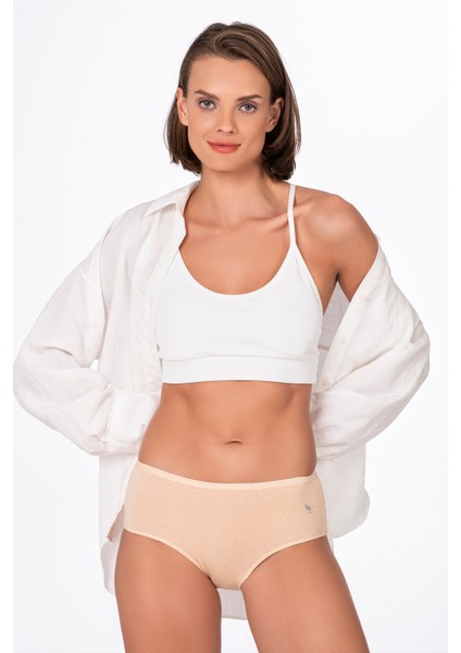 4'lü Paket Kadın Pamuklu Modal Bato Yüksek Bel Külot | Asorti K23922