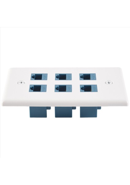 Cat 6 Ethernet Duvar Plakası 6 Port, Ethernet Duvar Plakası Kadın-Kadın Kat7/6/6e/5/5e ile Uyumlu Olabilir (Yurt Dışından) modelleri