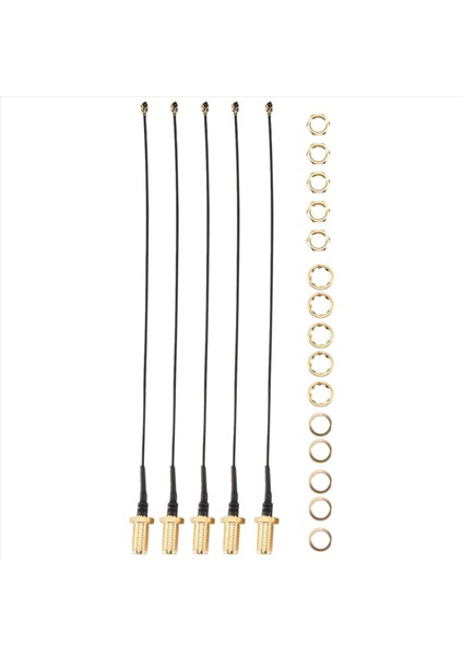 5pcs Konnektör Anten Wifi Pigtail Sma Dişi Ipx Uzatma Kablosu 15CM (Yurt Dışından)