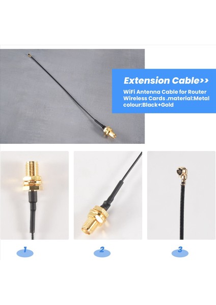 5pcs Konnektör Anten Wifi Pigtail Sma Dişi Ipx Uzatma Kablosu 15CM (Yurt Dışından) indirimleri