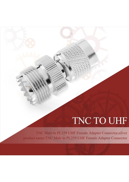 Tnc Erkek - PL259 Uhf Dişi Adaptör Konnektörü, Gümüş (Yurt Dışından) indirimleri