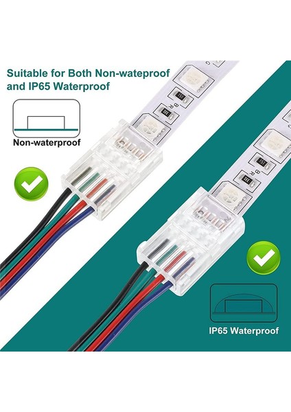 16.4ft Rgb LED Tel 22 Awg 4pin Rgb LED Şerit Konnektörü ile 22 Gösterge 4 Renk Rgb LED Şeritler Için Rgb 3528 5050 (Yurt Dışından) modelleri