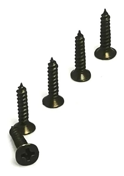 Buğz Klips, Menteşe, Ayak, Ağaç, Sunta Vidası 3X13 mm - Siyah 100 Adet