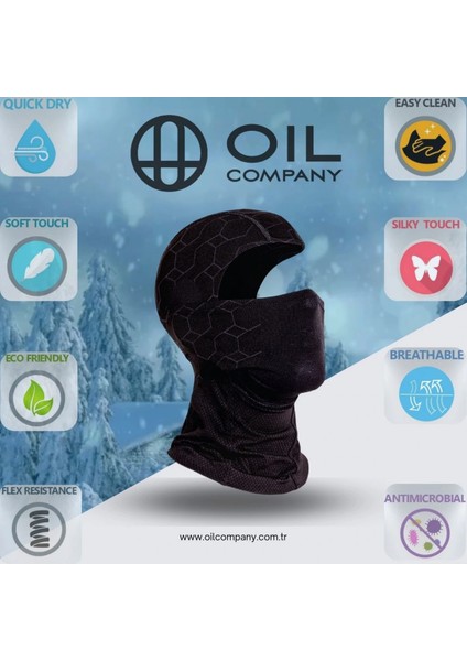 Buğz Oıl Company Antrasit Balaklava Termal Kar Maskesi Unisex modelleri