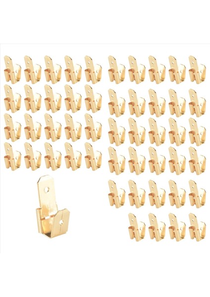 50 Pcs Piggyback Spade Konektörleri, 3 Yönlü Adaptör Çift Erkek Ila Tek Dişi Pirinç Hızlı Bağlantı Kesme Konektörleri (Yurt Dışından) modelleri