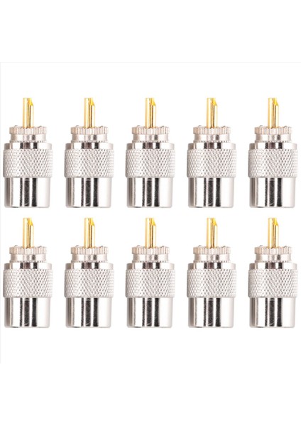 10PCS Rf Konnektör Uhf Erkek Konnektörü Rg8 RG58 Kablo Lug Anten Konnektörü PL259 (Yurt Dışından)