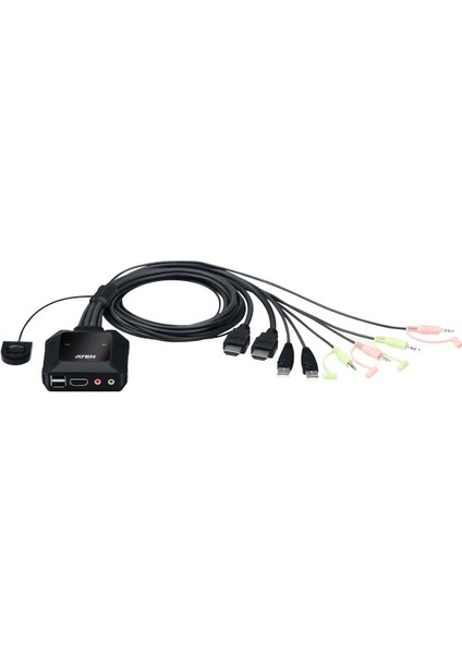 CS22H 2 Port USB 4K HDMI Kvm Switch Kablo fiyatları