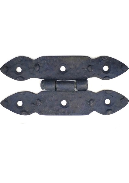 Buğz Antika Tarz Dekoratif Pirinç Düğmeli Menteşe - 117X57 Mm, Oksit