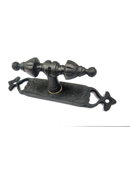 Buğz Antika Tarz Dekoratif Pirinç Burma Pencere Kolu - 152X32 Mm, Oksit