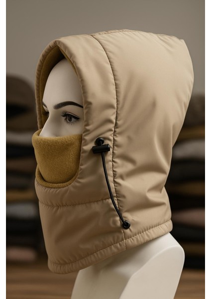 Unisex Su Geçirmez Polar Astarlı Stoperli Tam Koruma Kışlık Boyunluk Bere fiyatları