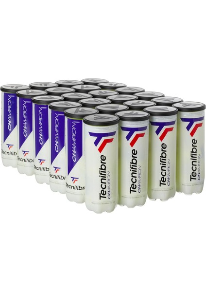 Tecnifibre Champion 3'lü Koli 24 Kutu Tenis Topu