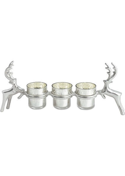 Roe 3'lü Dekoratif Mumluk 47X16,5 cm fırsatları