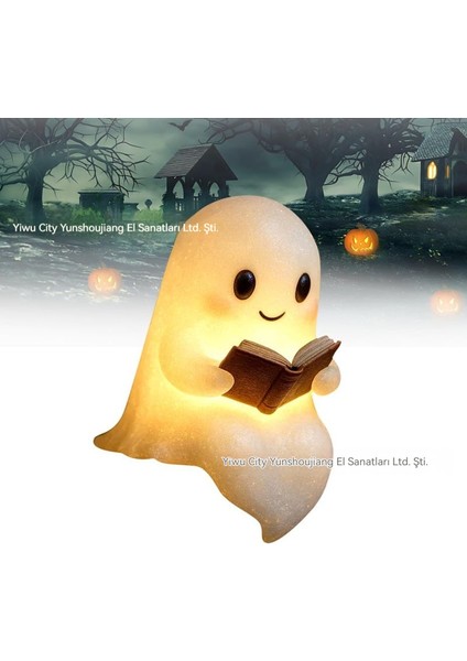 Sevimli Hayalet Okuma Kitabı Lamp Cadılar Bayramı Hayalet Gece (Yurt Dışından)