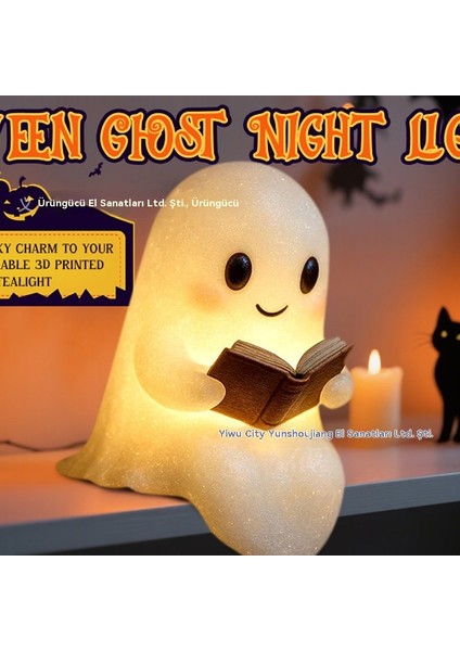 Sevimli Hayalet Okuma Kitabı Lamp Cadılar Bayramı Hayalet Gece (Yurt Dışından) fırsatları