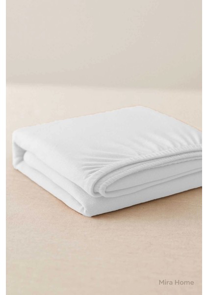 Tek Kişilik Düz Penye %100 Pamuklu Lastikli Çarşaf 100X200 cm Newsheet Beyaz fırsatları
