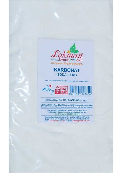 Karbonat Soda 2000 gr Paket fiyatları