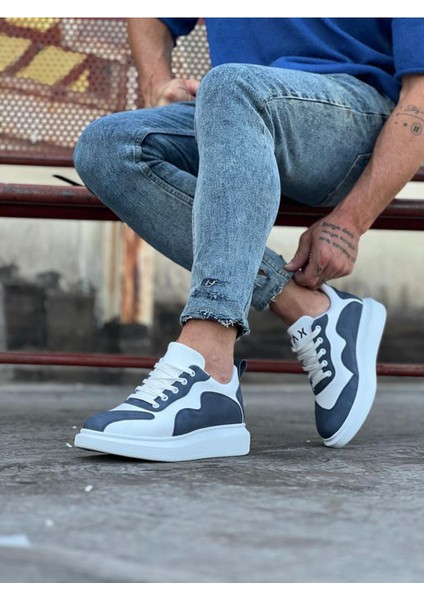 Beyaz Mavi Erkek Casual Ayakkabı modelleri