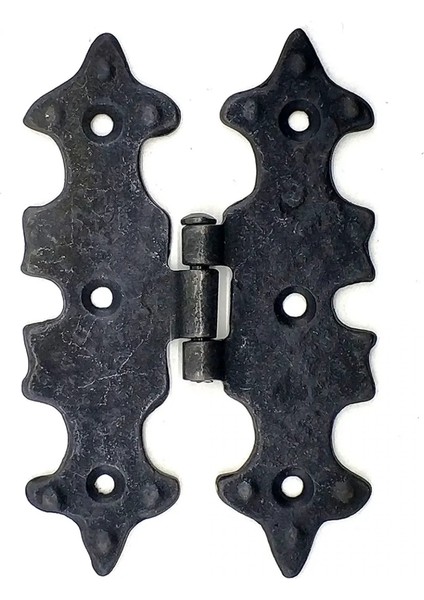 Buğz Antika Tarz Dekoratif Pirinç Lale Menteşe - 104X77 Mm, Oksit