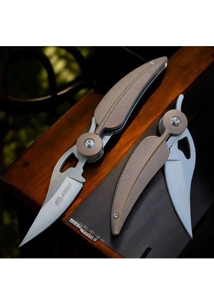 Knife Kızılderili Tüy Çakı Kahverengi