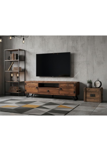 Pearl Doğal Ahşap Çekmeceli Tv Ünitesi - 120CM fiyatları