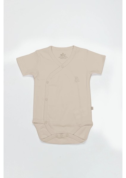 Organik Natural Basic Style Kruvaze Yarım Kol Body BS17101 Bej