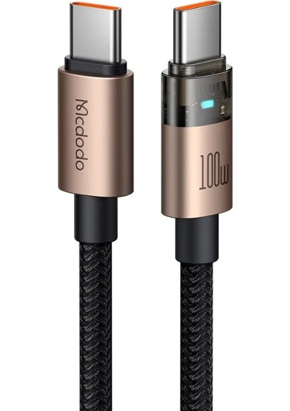CA-5581 100w Type-c to Type-C Şarj ve Data Kablosu 1,2m Gold