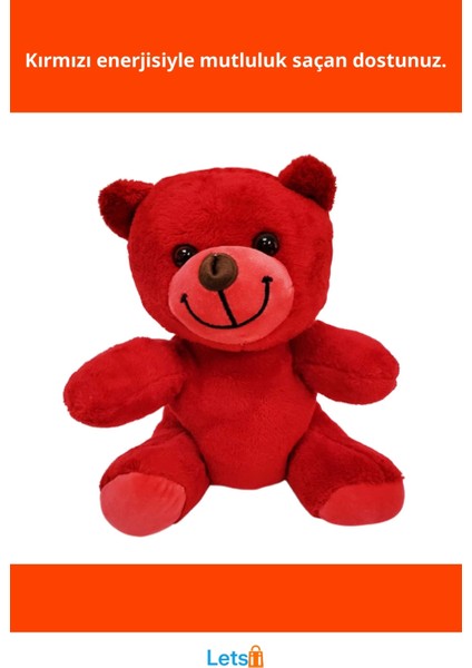 Kırmızı Peluş Oyuncak Ayıcık 25 cm fiyatları