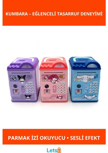 Kuromi ve Arkadaşları Şifreli Atm Kumbara