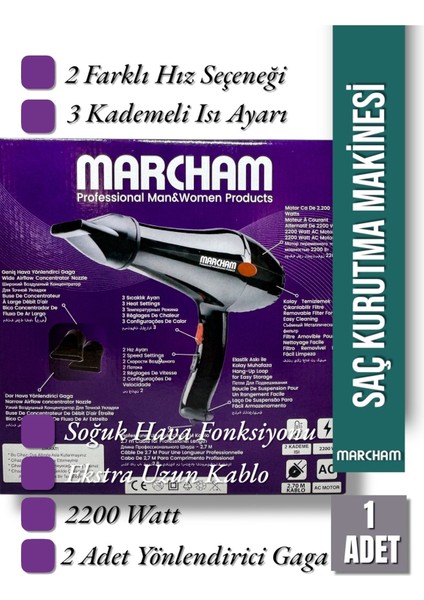 Saç Kurutma Makinesi Fön 2200 Watt Profesyonel modelleri